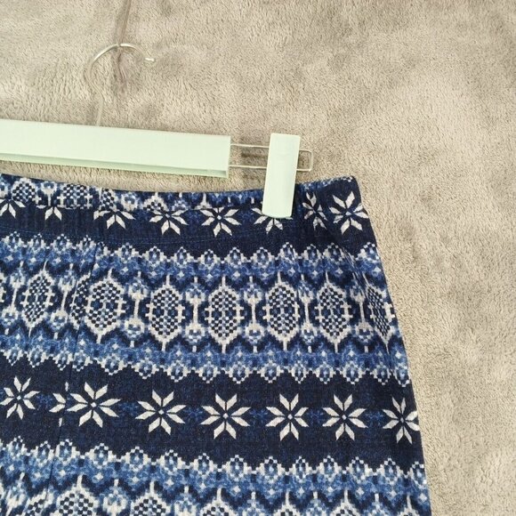 PINK REPUBLIC Holiday Legging Size XL(16-18)Geometric Floral Knit Casual - Picture 6 of 12